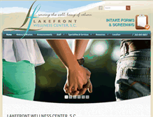 Tablet Screenshot of lakefrontwellness.com